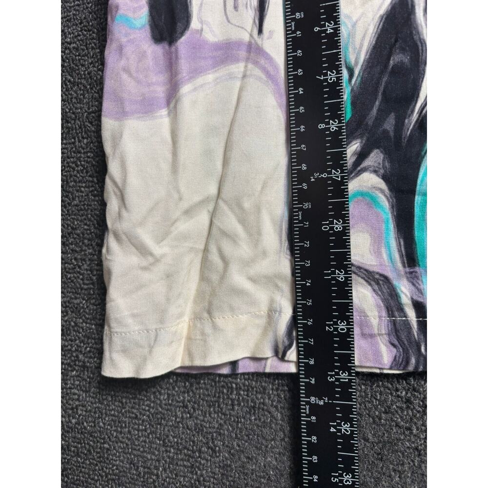 Ice Cream Marbling Button-Up Camp Shirt Mens Size XL Short Sleeve Regular Fit - Picture 7 of 8
